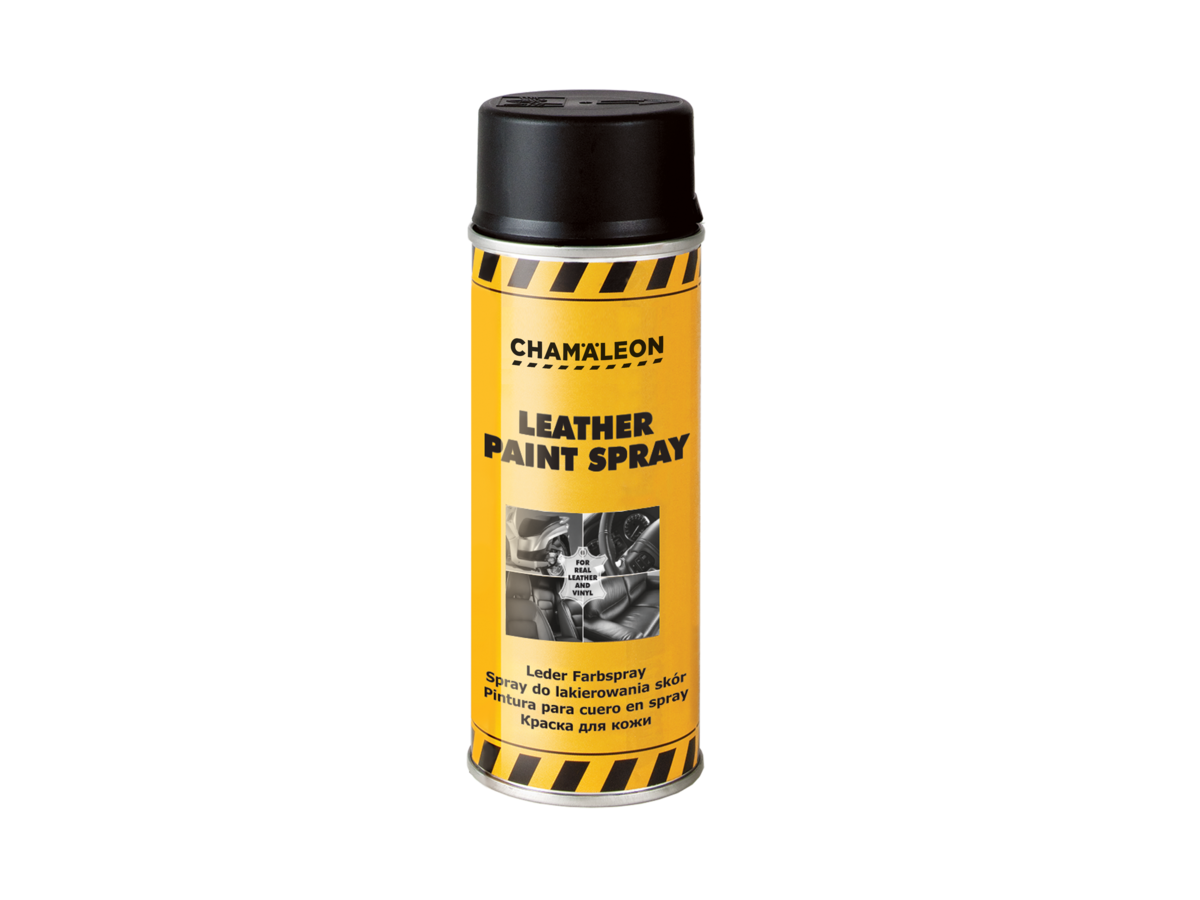 Leather Paint Spray краска для кожи. Chameleon Spray lack 26214. 26214 Chamaleon аэрозоль краска черная глянц. (500мл). Chameleon Spray lack.